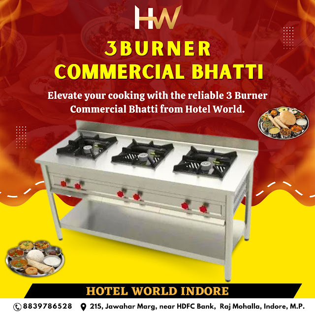 Enhance Your Culinary Efficiency with Hotel World’s 3-Burner Commercial Stove